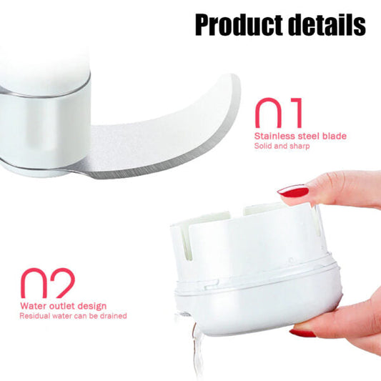Mini Powerful Meat Grinder Hand-power Food Chopper Mincer Mixer Blender Chop Meat Fruit Vegetable Nuts - Khareedly.online